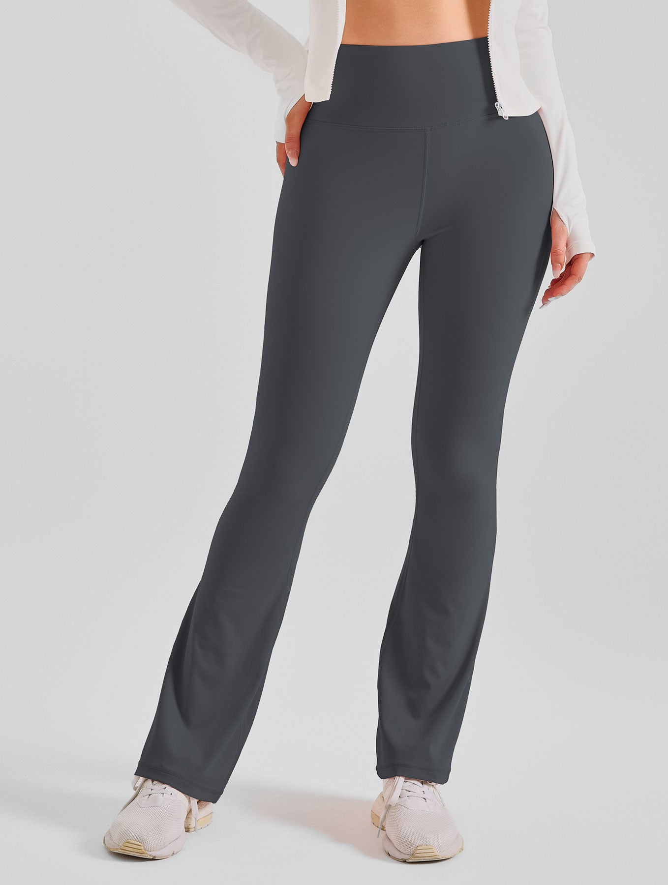 High-Waist Flared Yoga Pants - Naked Feel, Quick-Dry & Slimming | Women's Activewear