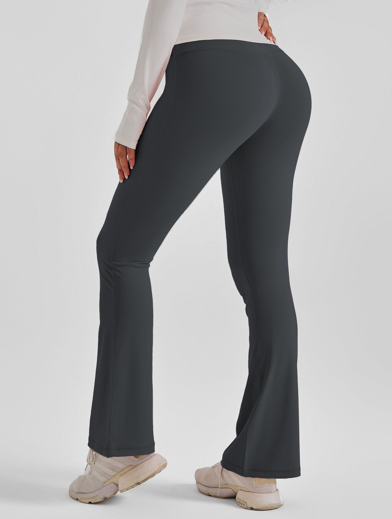 High-Waist Flared Yoga Pants - Naked Feel, Quick-Dry & Slimming | Women's Activewear