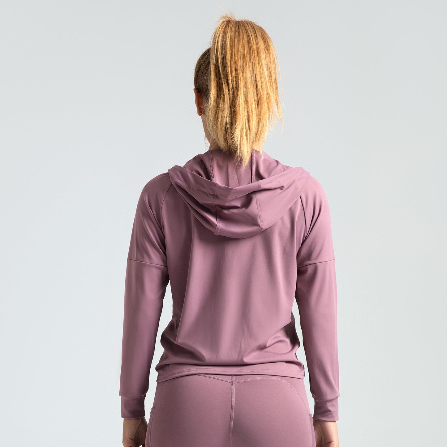 Women's Full-Zip Hooded Yoga Jacket | Loose Fit Activewear Running Cardigan with Pockets