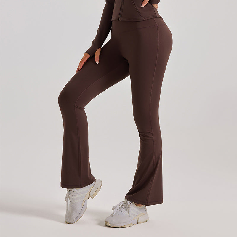 High-Waist Flared Yoga Pants - Naked Feel, Quick-Dry & Slimming | Women's Activewear